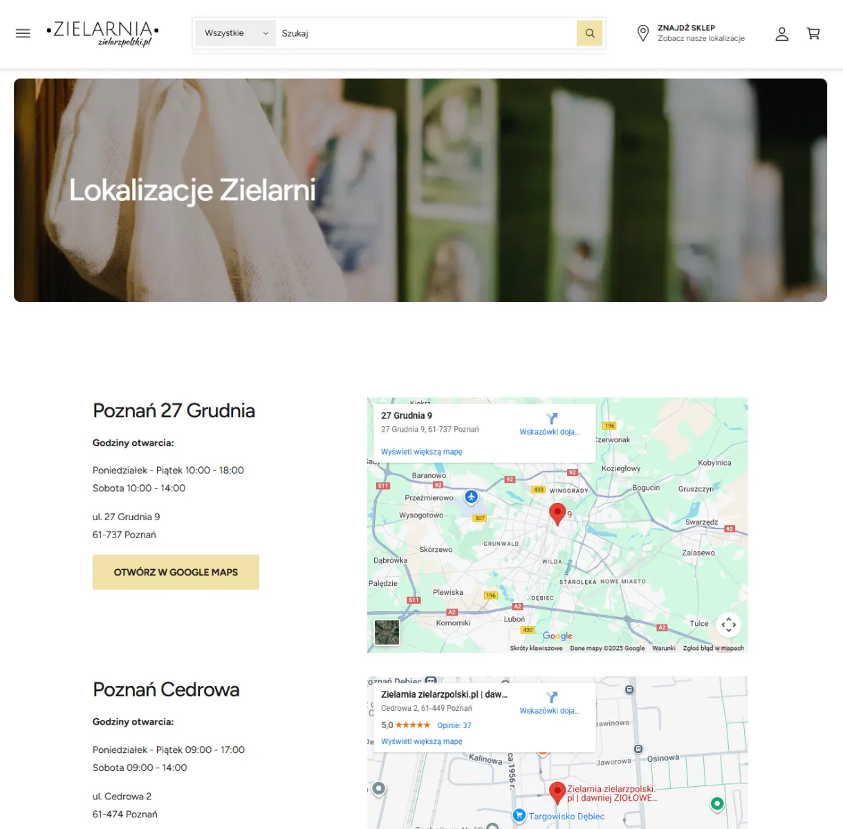 Zielarz Polski Nowy Szablon Mercora Studio