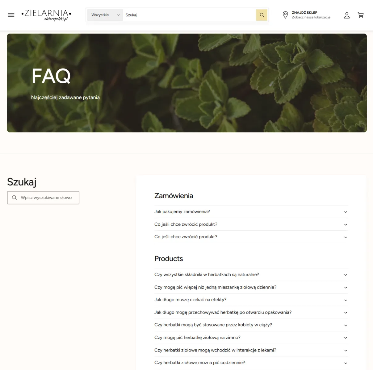 Zielarz Polski Nowy Szablon Mercora Studio