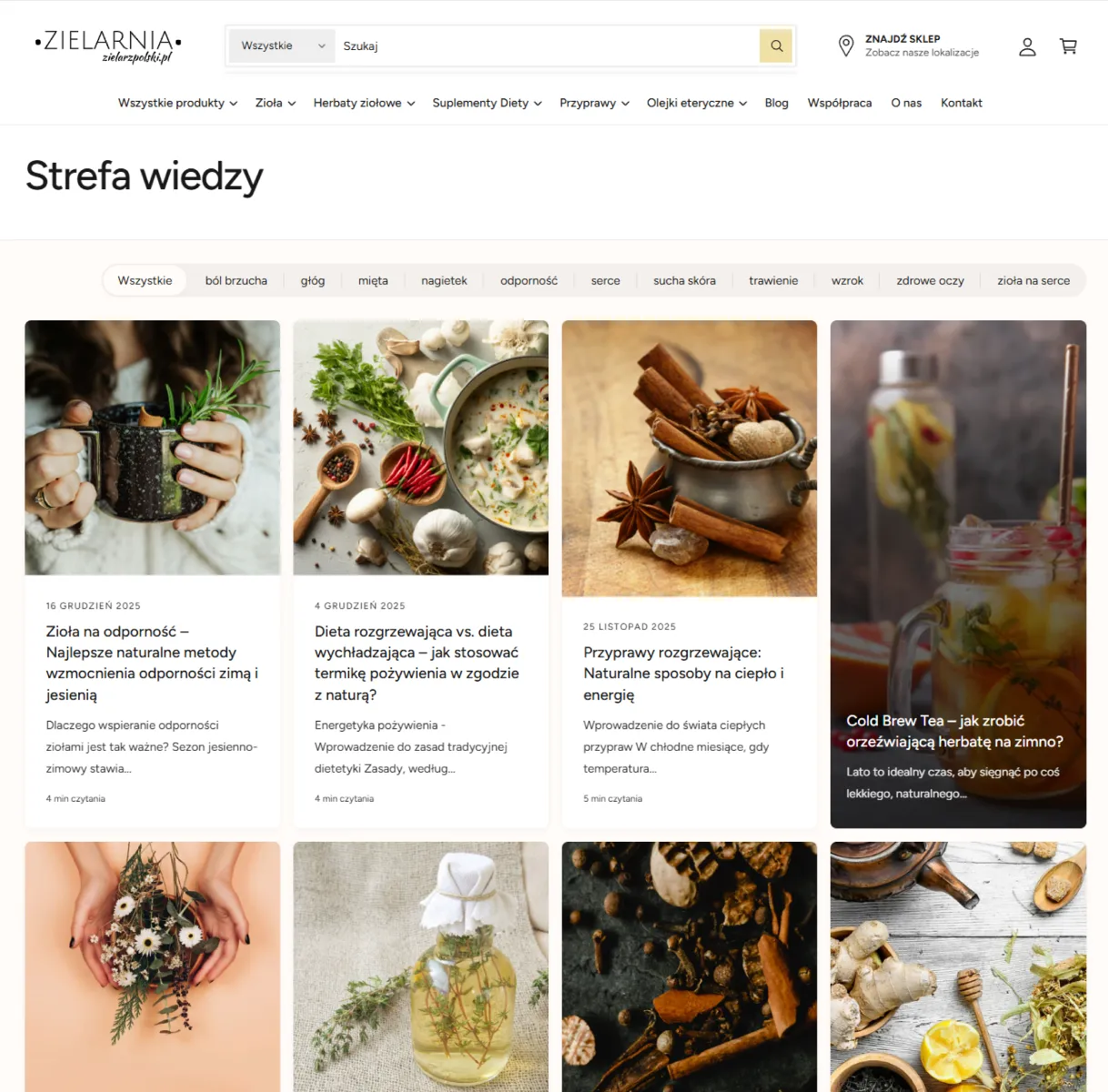 Zielarz Polski Nowy Szablon Mercora Studio